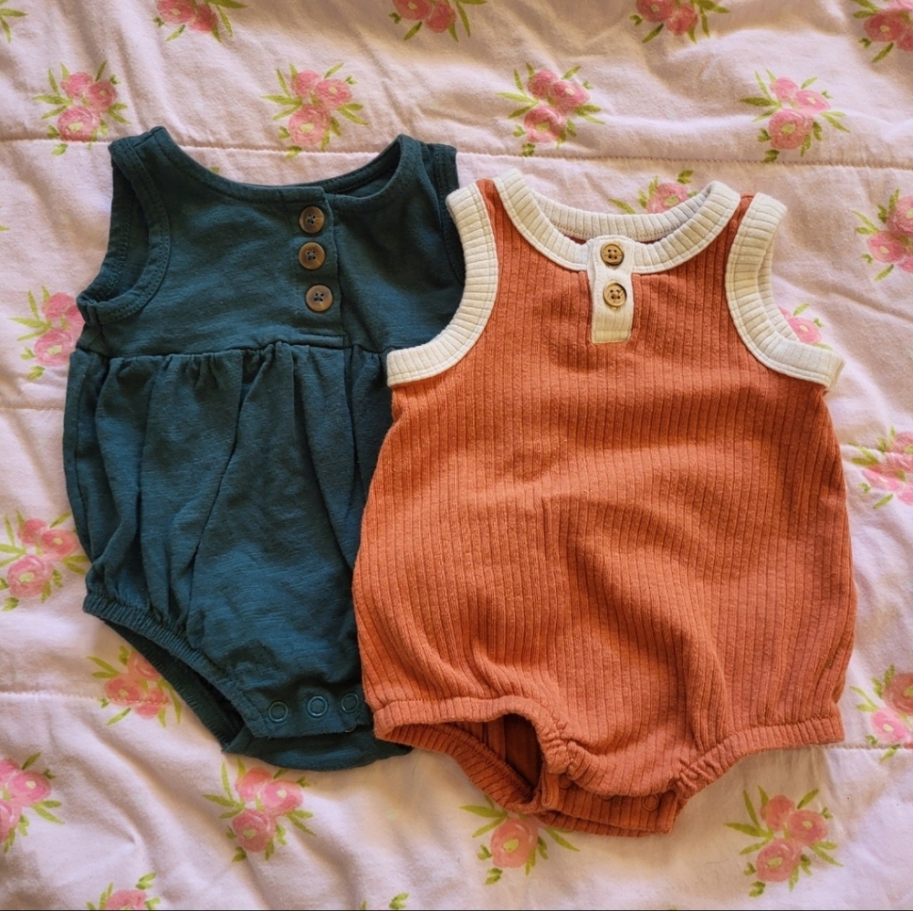 🤎SOLD🤎Bubble rompers cat and jack cotton on
